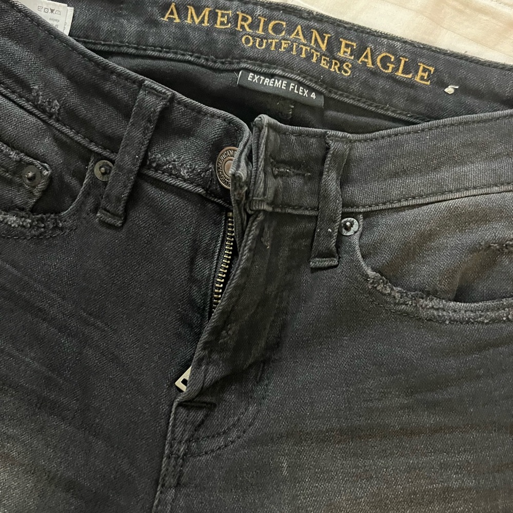 American Eagle Outfitters Men's Dark Gray Skinny Jeans